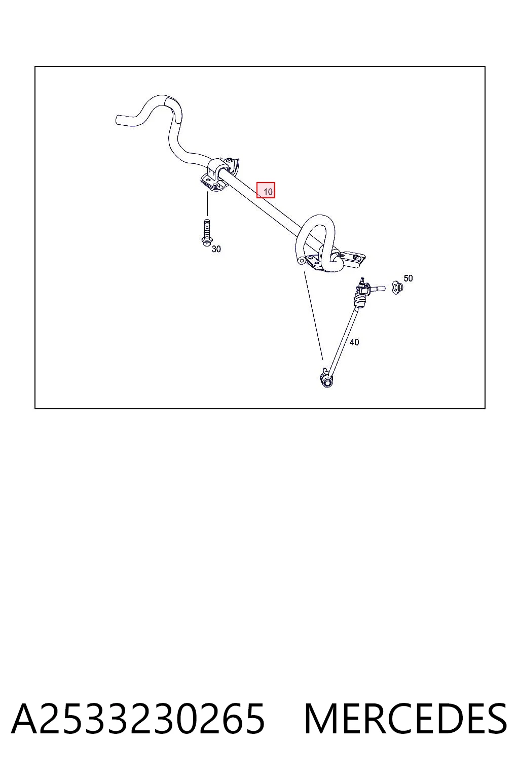 A2533230265 Mercedes Stabilizator przedni