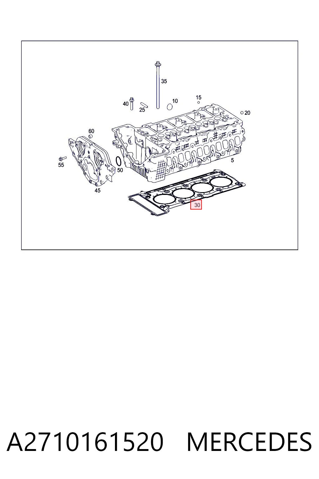 Uszczelka głowicy cylindrów Mercedes Sprinter II 3,5-t awangarda (906) (2006 - 2020) cena, od 47,91 USD