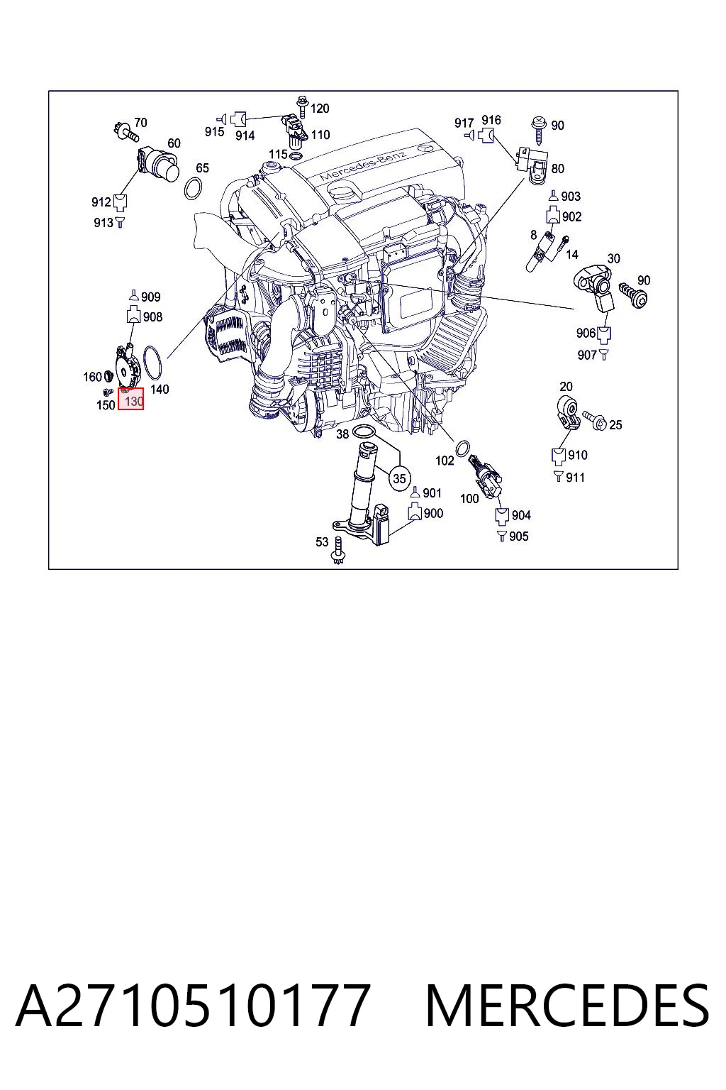A2710510177 Mercedes Zawór elektromagnetyczny faz rozrządu