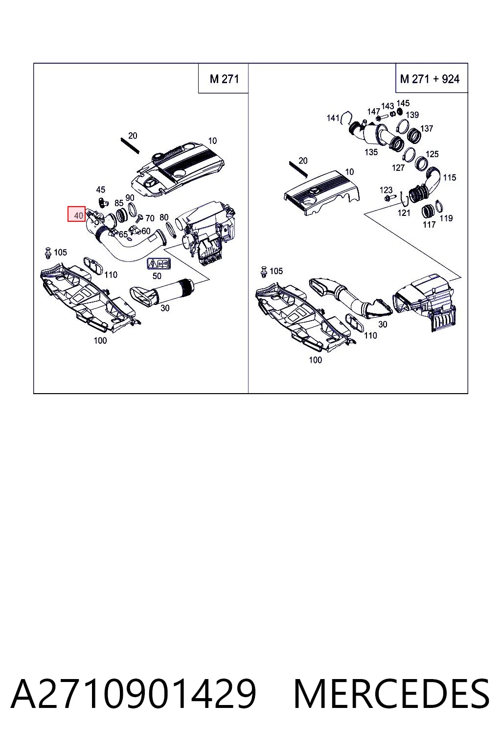 50R1PF1 Polcar Króciec powietrza, wlot do turbiny (doładowanie)