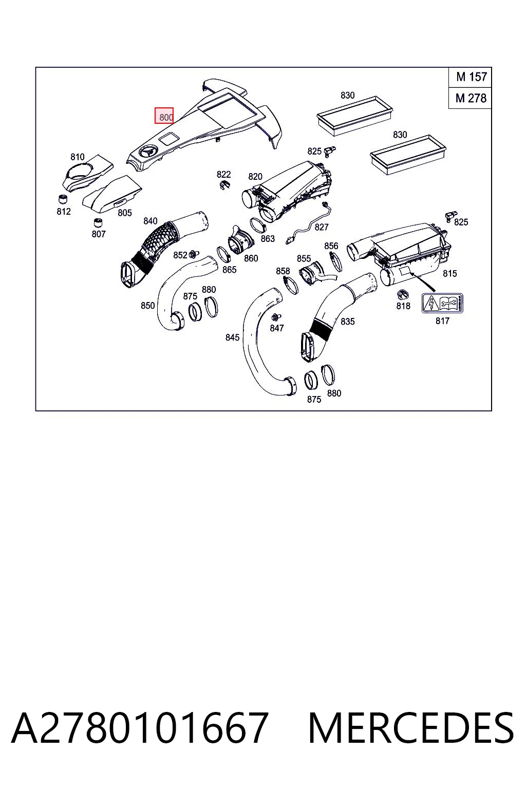 Pokrywa silnika dekoracyjna Mercedes E sedana (W212) (2009 - 2016) cena, od 124,66 USD