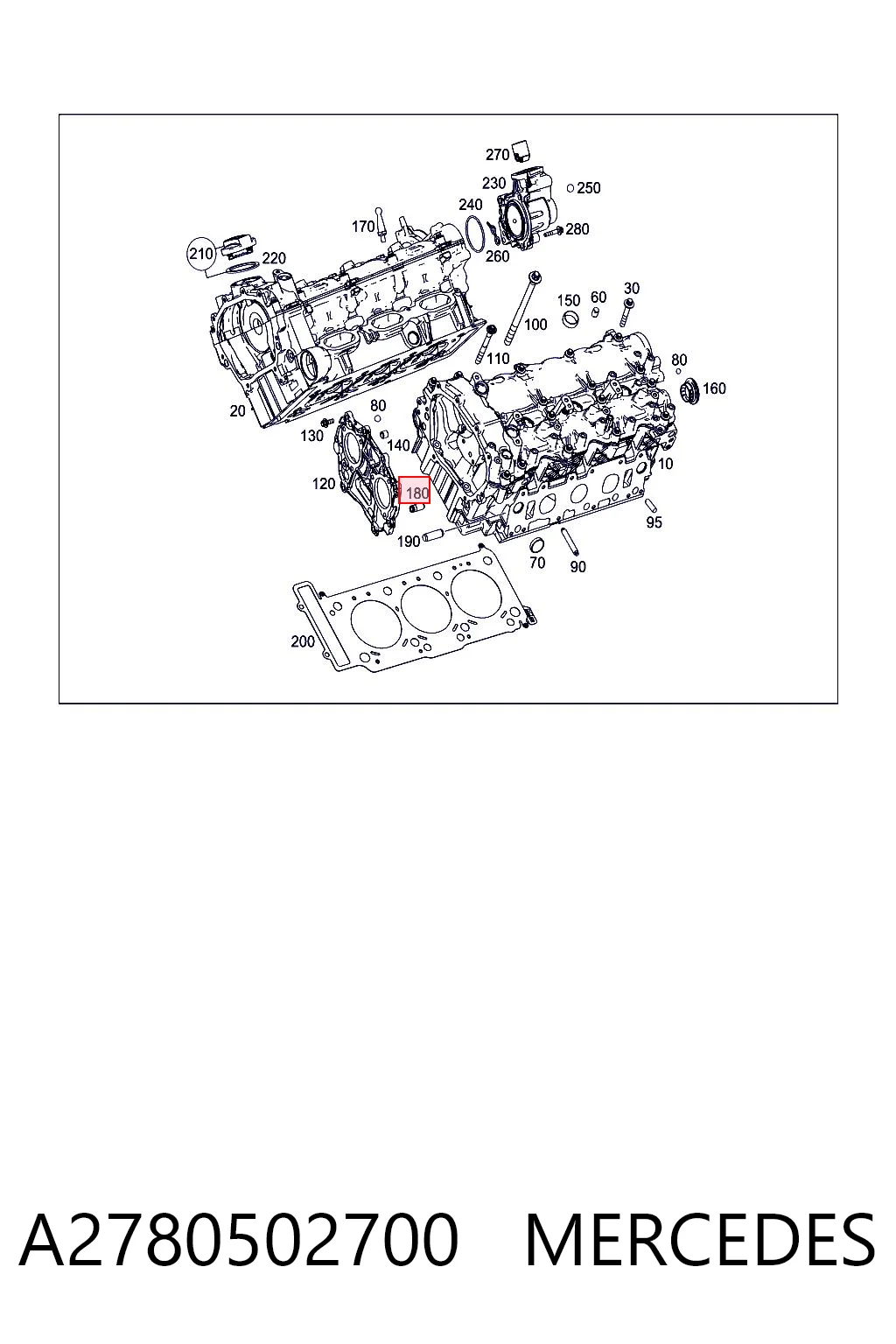 A2780502700 Mercedes