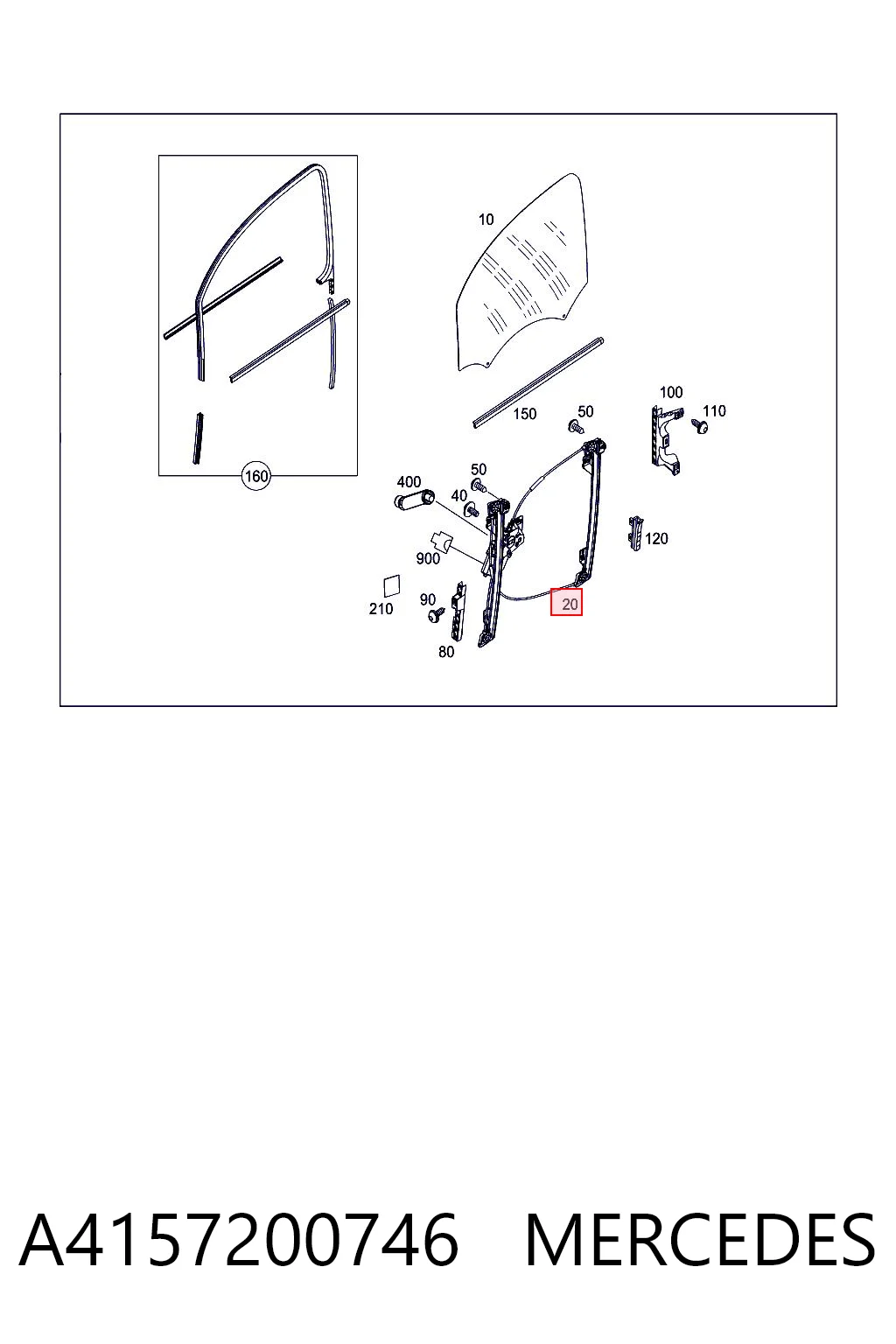 Mechanizm podnoszenia szyby drzwi przednich prawych do Renault Kangoo II FW0