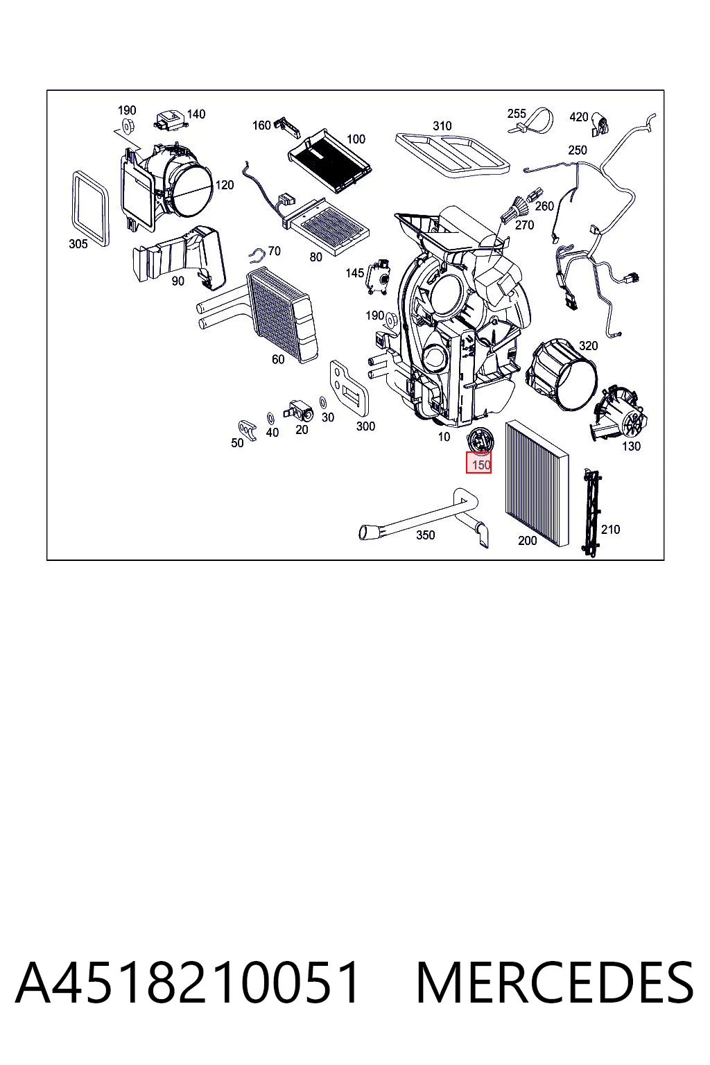 Rezystor wentylatora nagrzewnicy (ogrzewacza kabiny) do Smart FORTWO  451