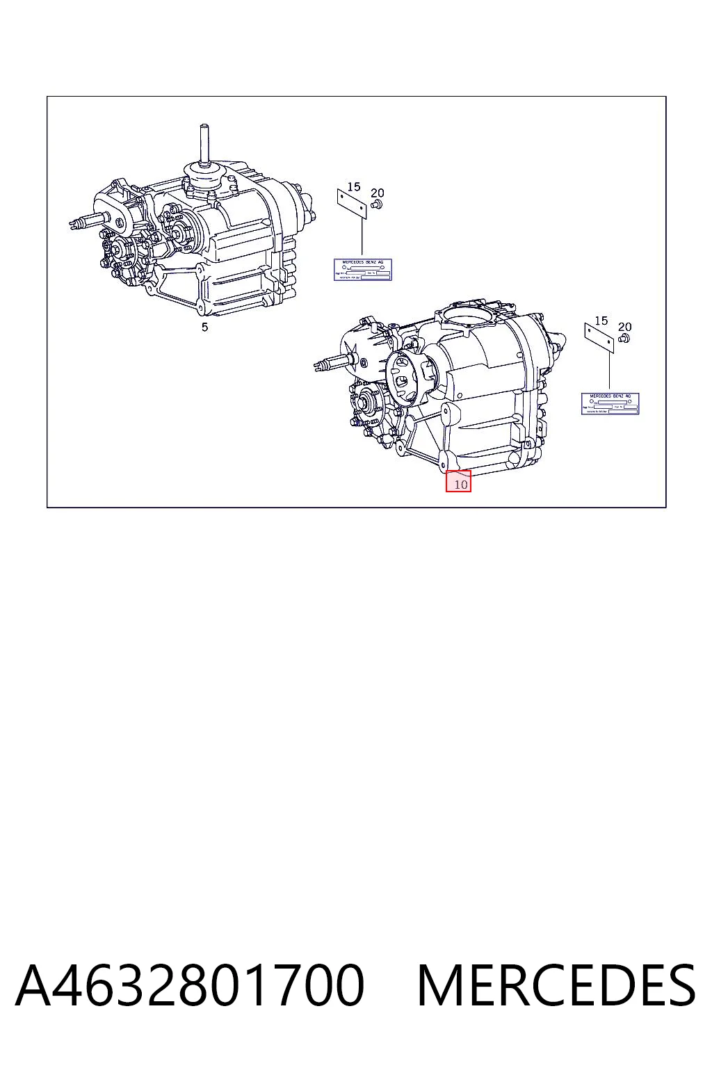 Skrzynia rozdzielcza do Mercedes G I W463