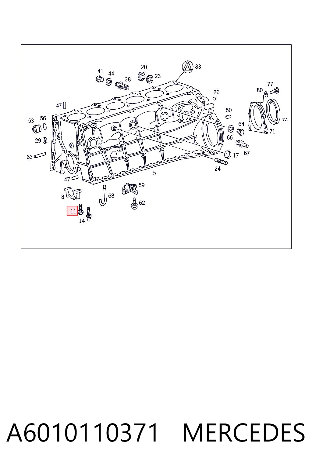 A6010110371 Mercedes