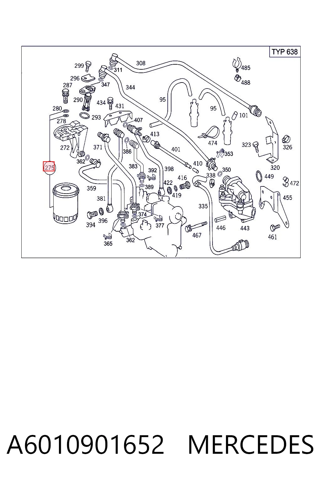 A6010901652 Mercedes