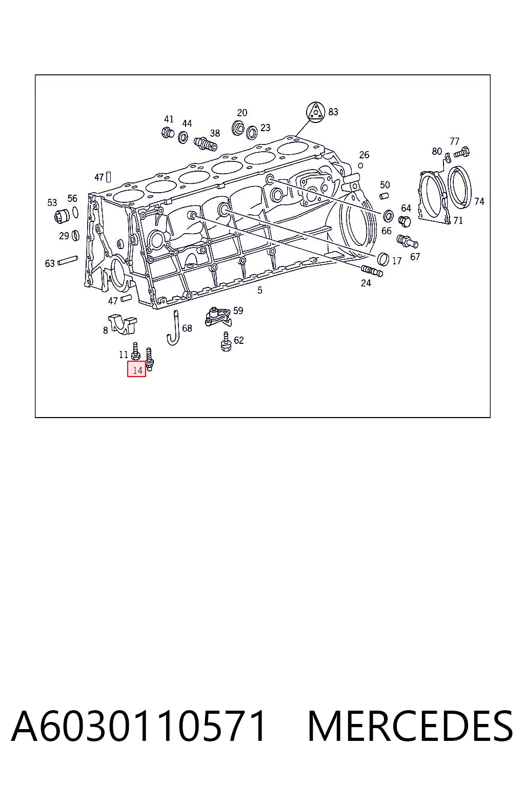 A6030110571 Mercedes