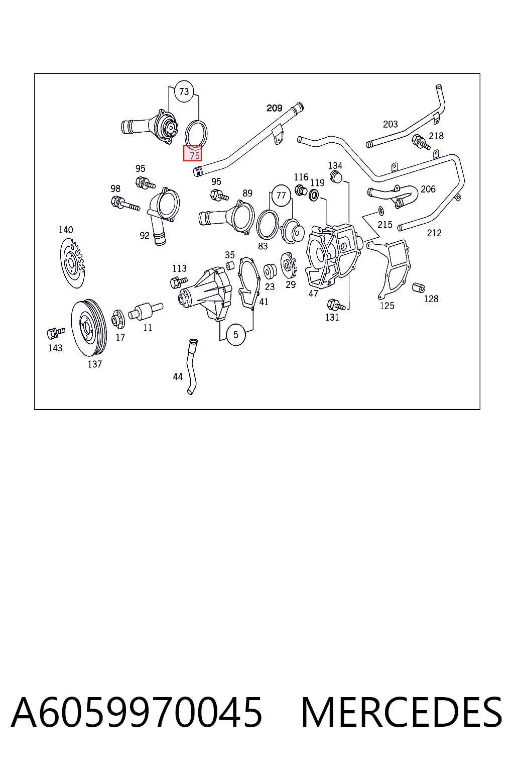 Uszczelka termostatu do Mercedes Sprinter I 4-t 904