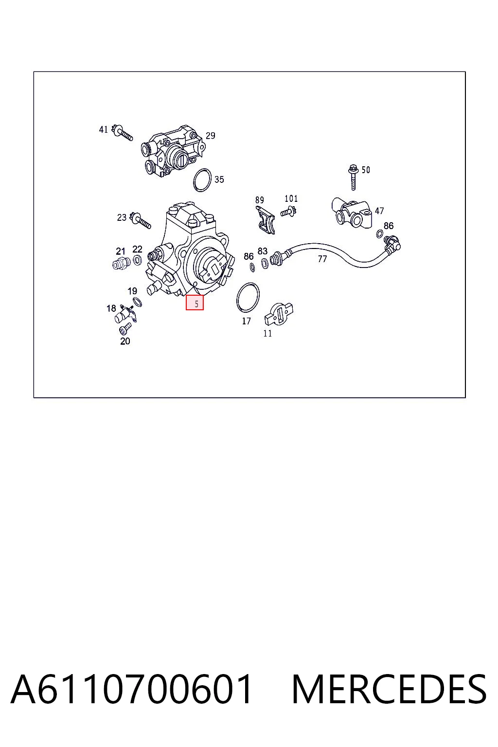 Pompa wtryskowa wysokiego ciśnienia do Mercedes V  638