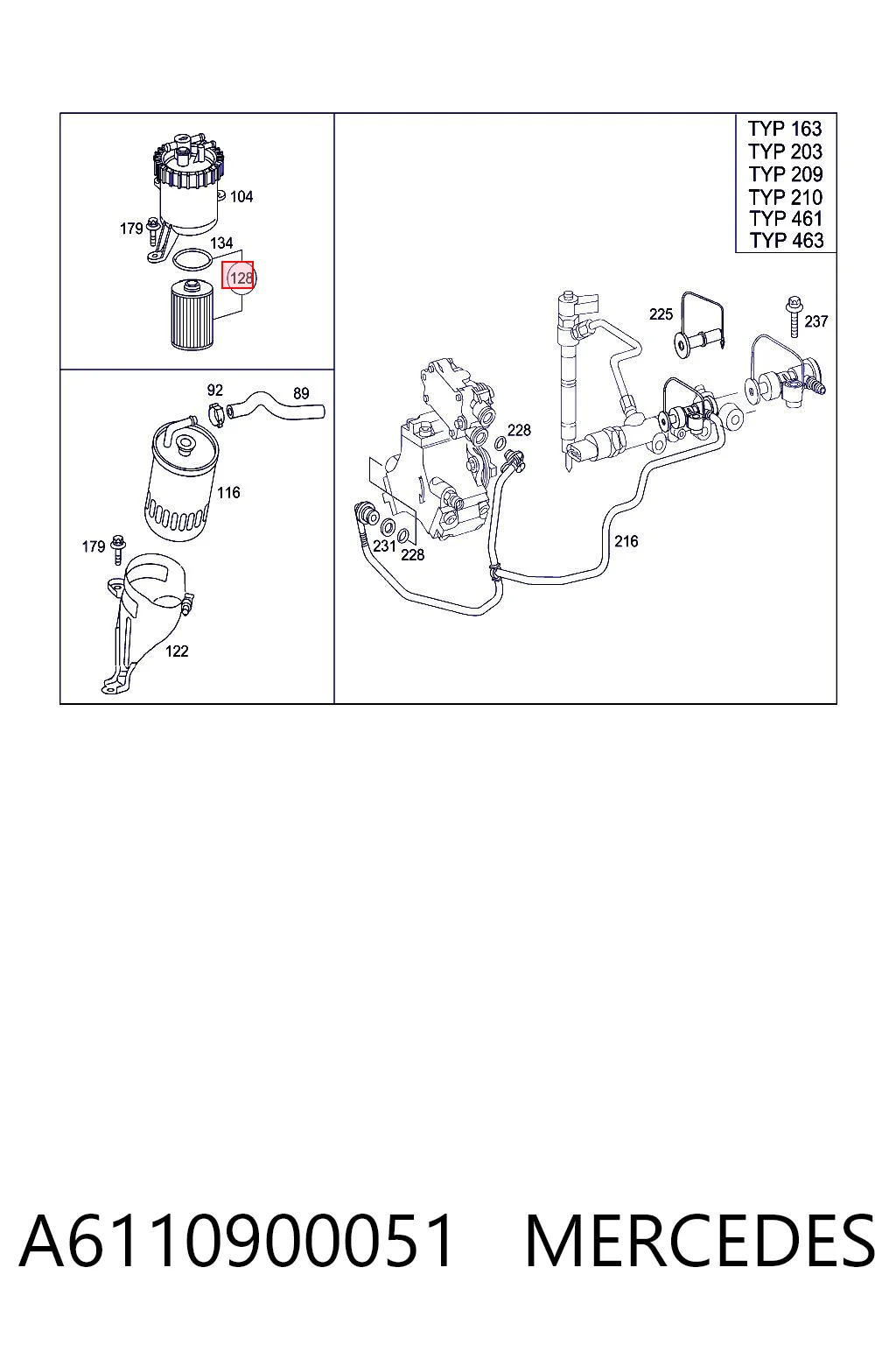 A6110900051 Mercedes