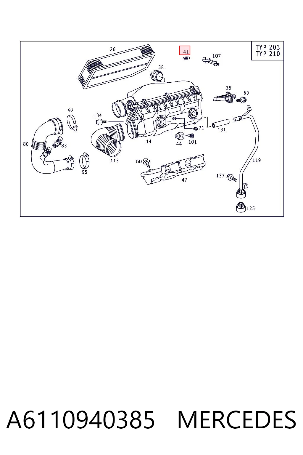 A6110940385 Mercedes