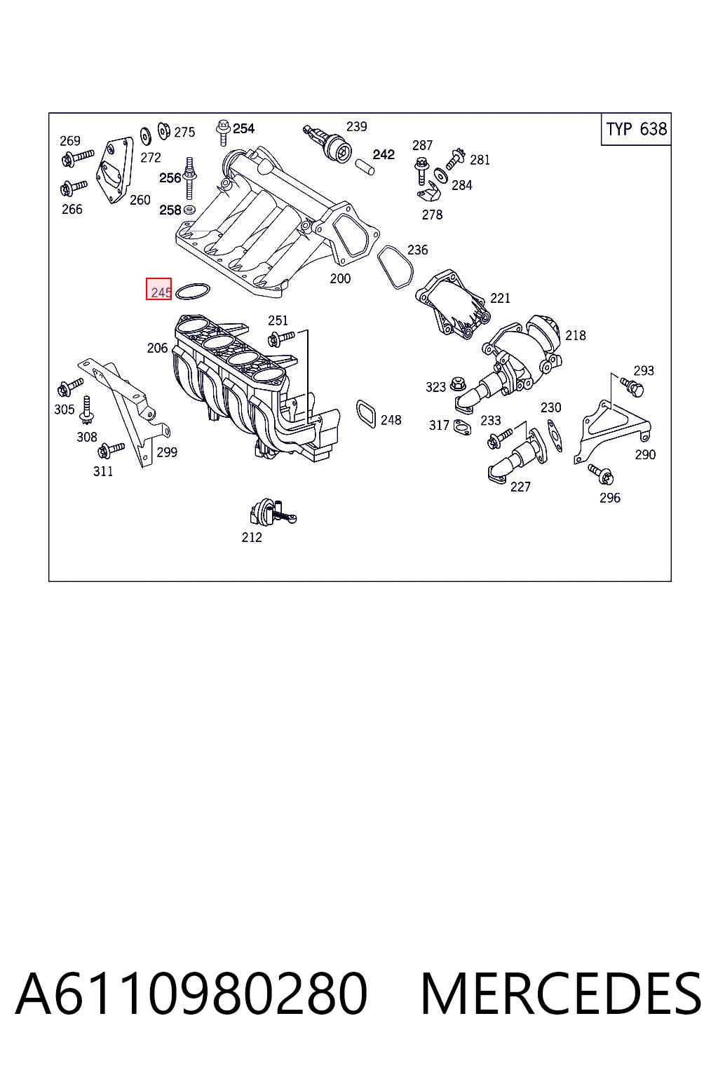 A6110980280 Mercedes