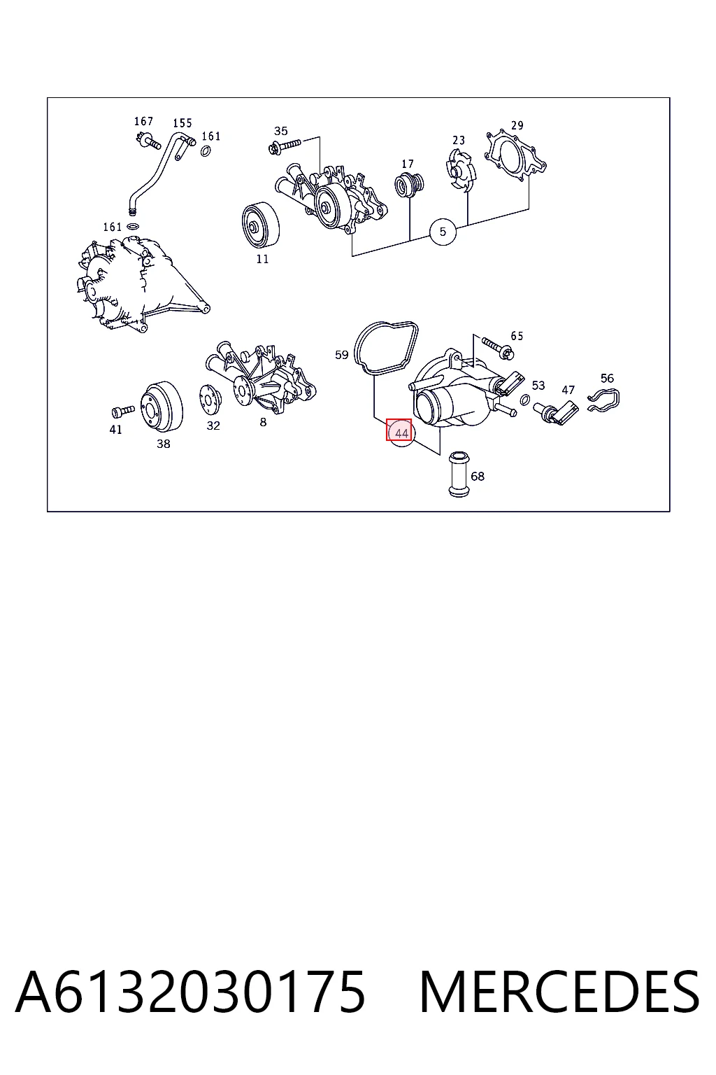 Obudowa termostatu Mercedes Sprinter I 4-t awangarda (904) (1995 - 2006) cena, od 39,65 USD