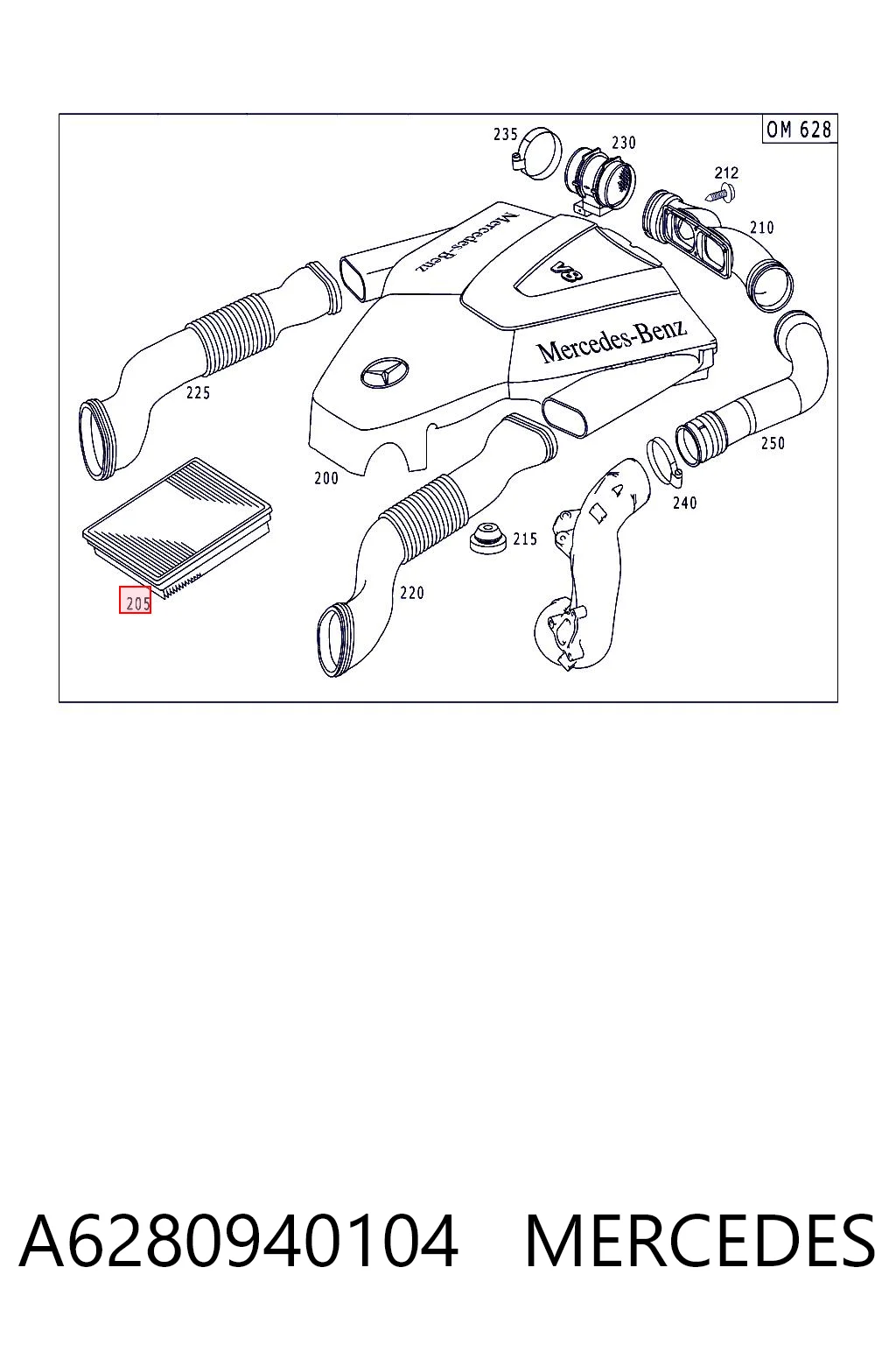 A6280940104 Mercedes