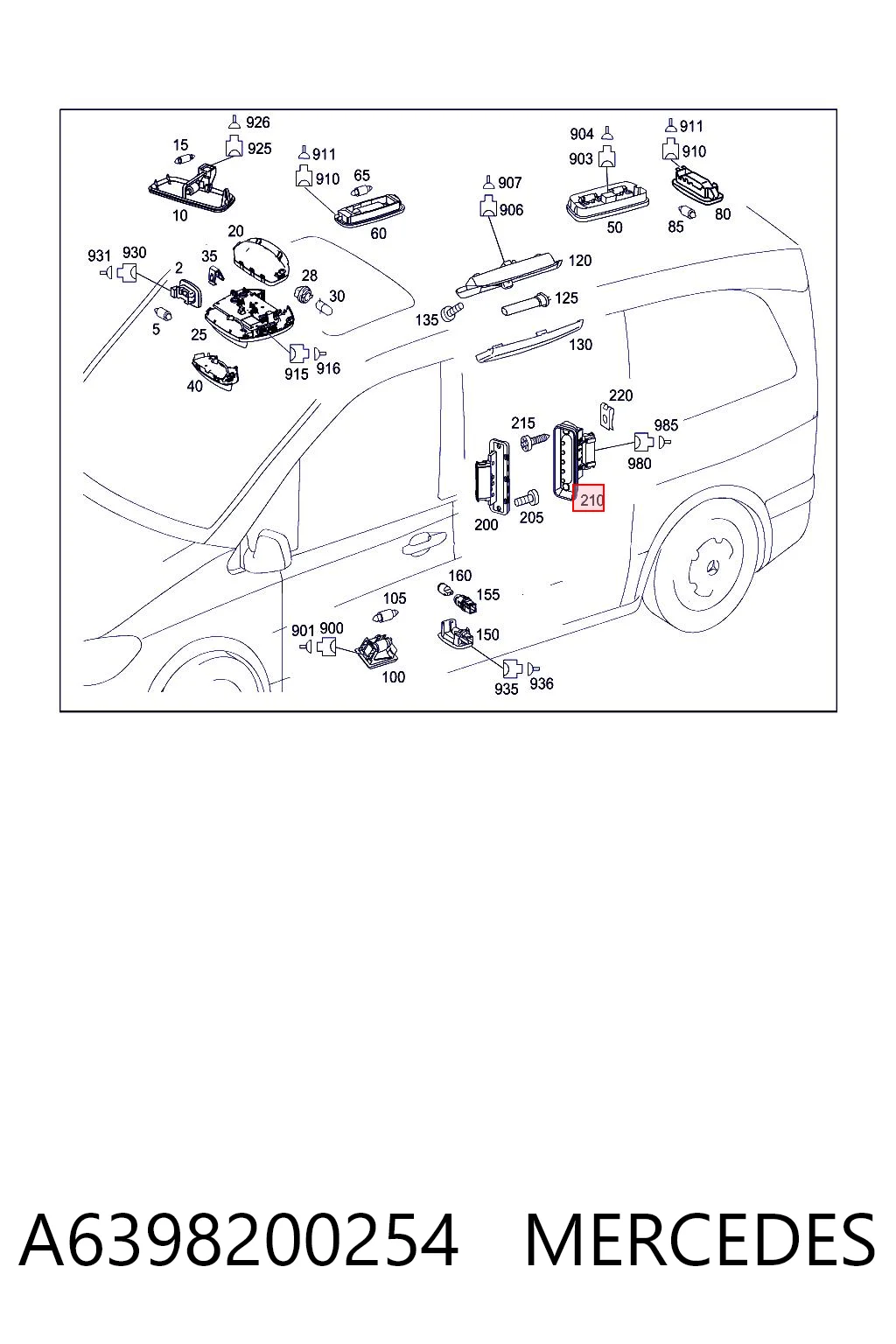 A6398200254 Mercedes