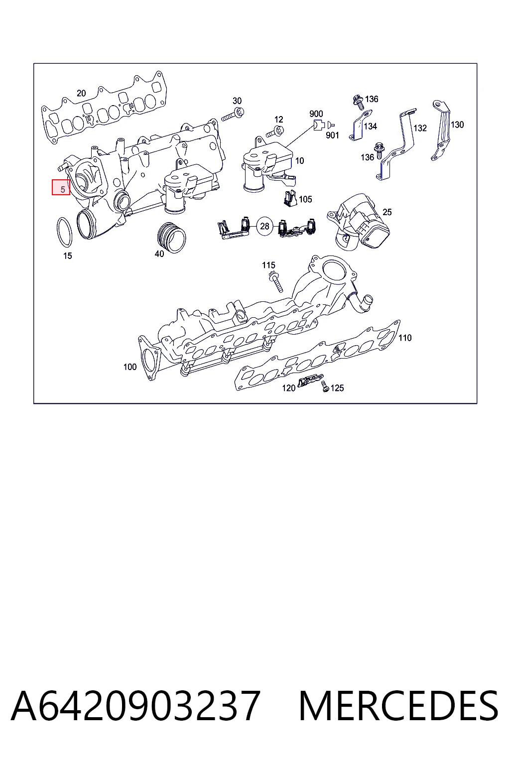 Kolektor ssący prawy Fiat/Alfa/Lancia K05175642AA cena, od 137,91 USD
