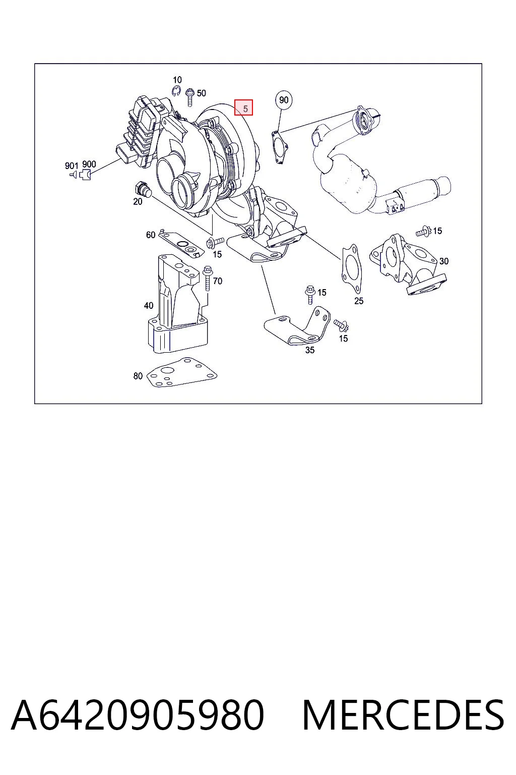 A6420905980 Mercedes Turbina