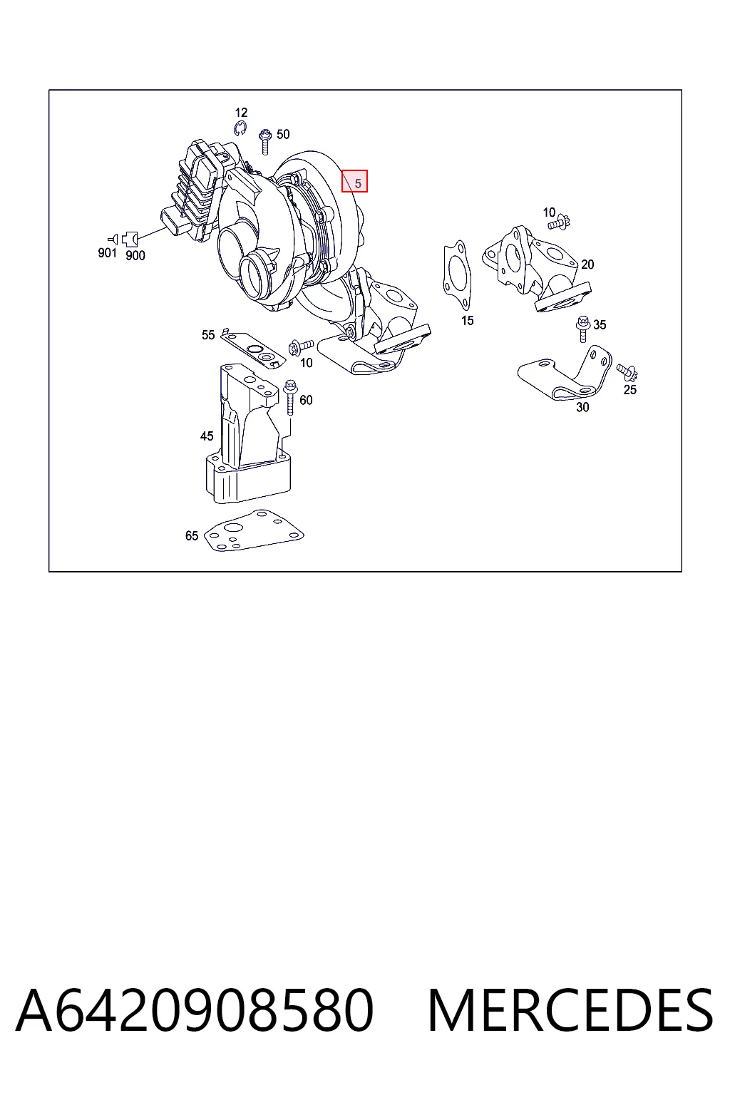 A6420908580 Mercedes Turbina