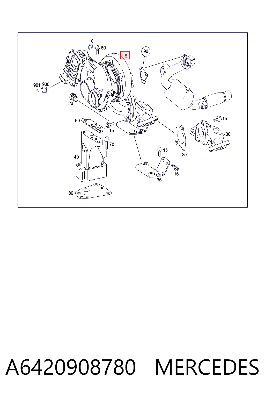 A6420908780 Mercedes Turbina