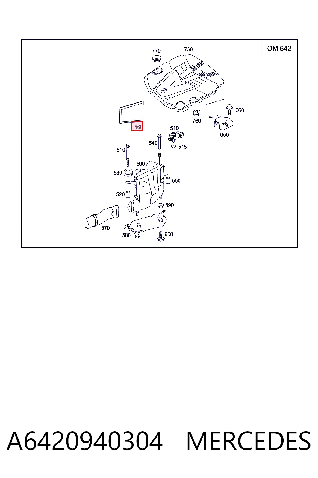 A6420940304 Mercedes Filtr powietrza
