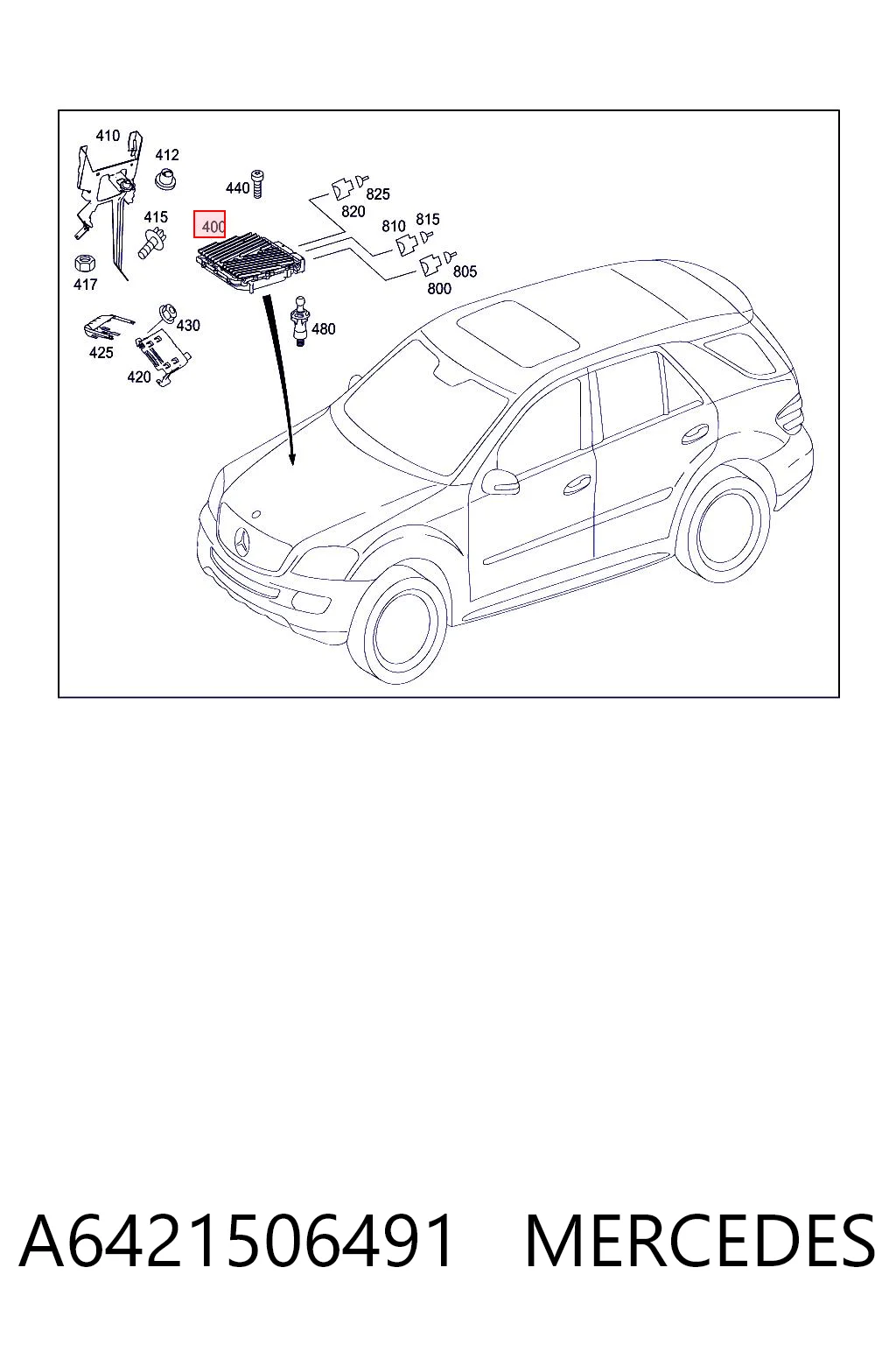 Sterownik silnika Mercedes ML/GLE SUV (W164) (2005 - 2011) cena, od 379,10 USD