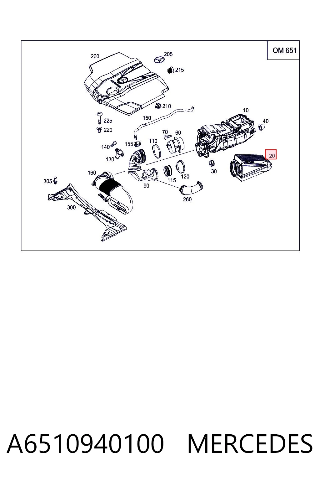 A6510940100 Mercedes