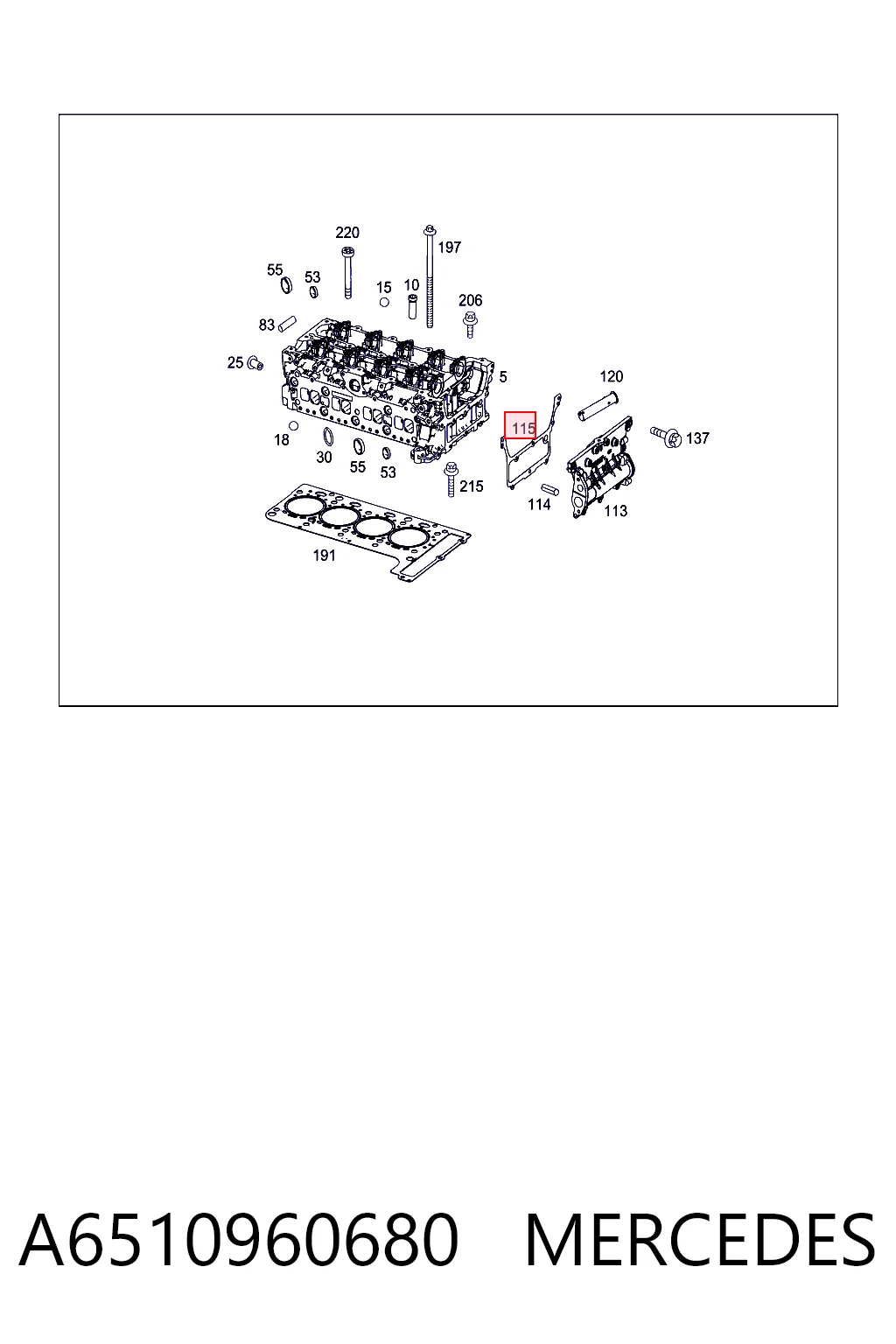 Uszczelka tylnej pokrywy głowicy cylindrów Fiat/Alfa/Lancia K68089269AA cena, od 7,26 USD