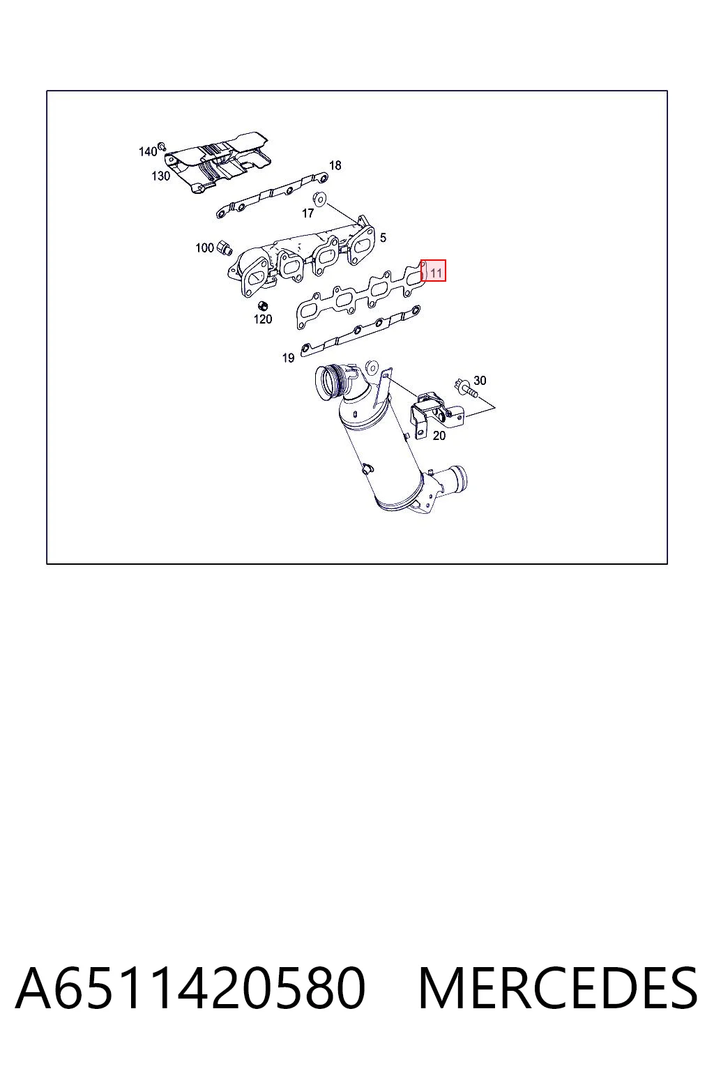 A6511420580 Mercedes