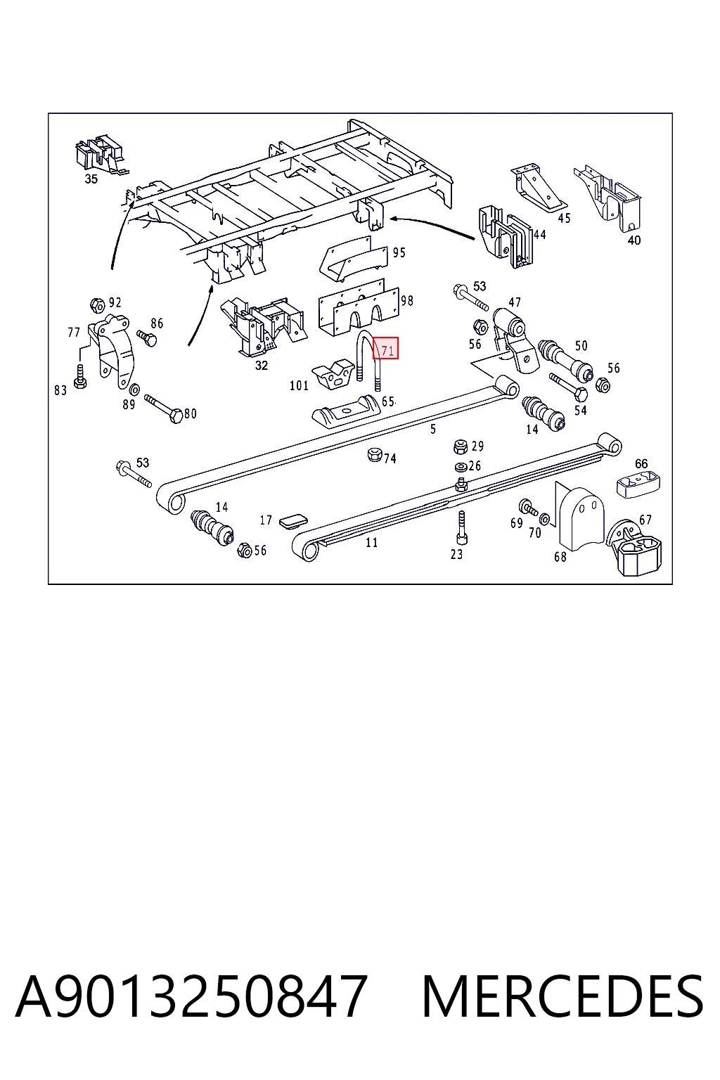 A9013250847 Mercedes