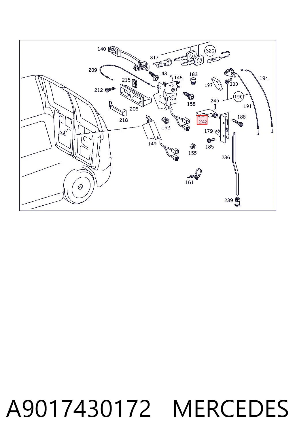 A9017430172 Mercedes