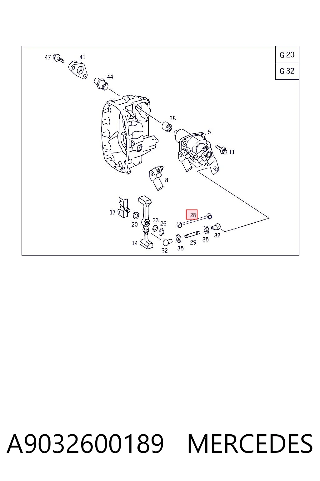 A9032600189 Mercedes