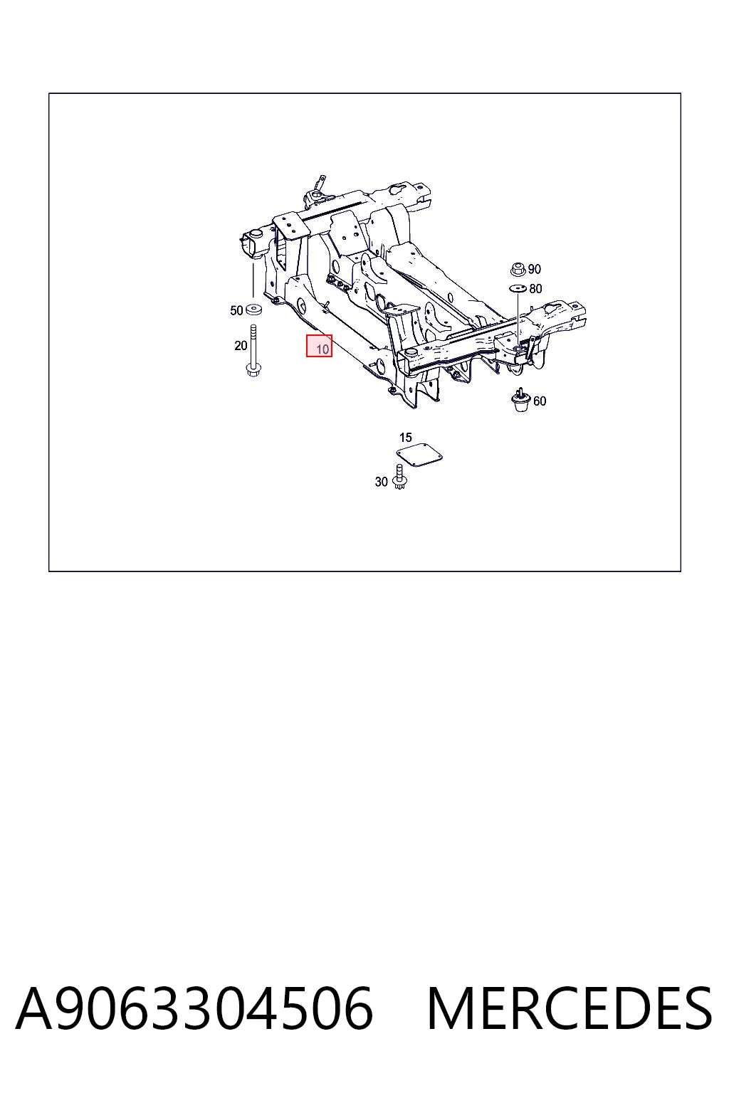 Korpus osi przedniej Mercedes Sprinter II 5-t awangarda (906) (2006 - 2020) cena, od 577,17 USD