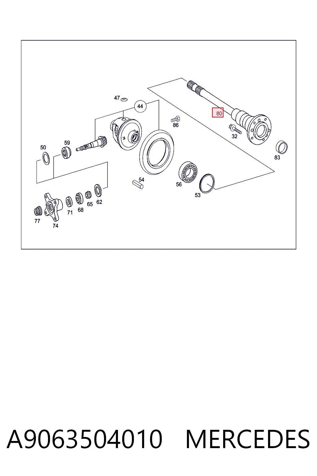 A9063504010 Mercedes