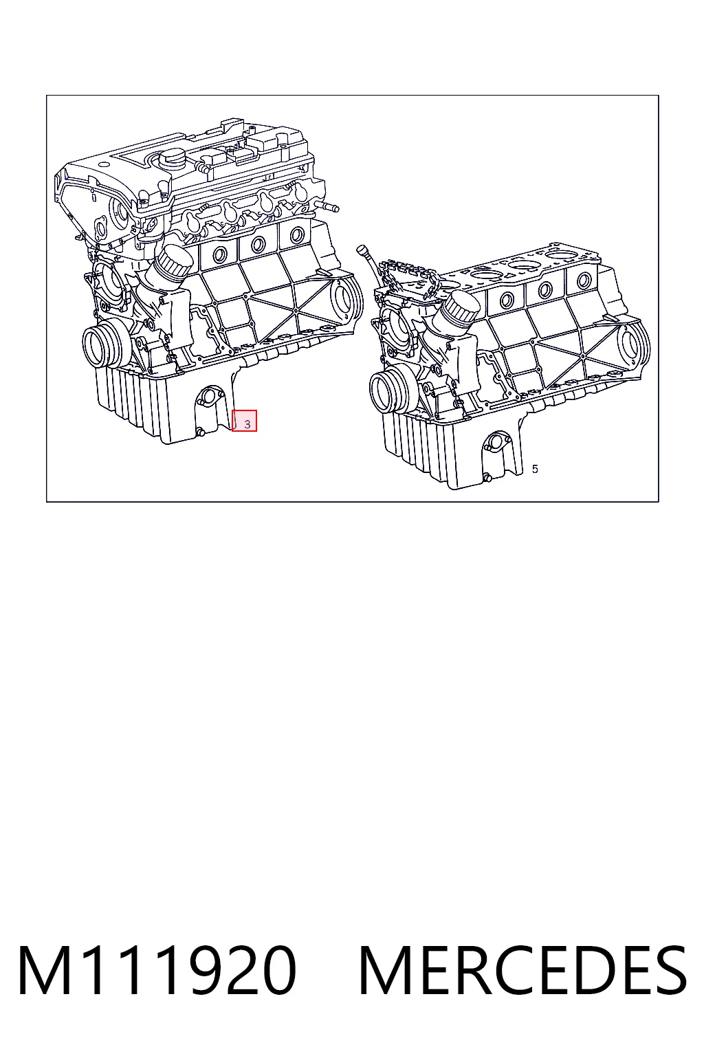 Silnik w komplecie do Mercedes C  W202