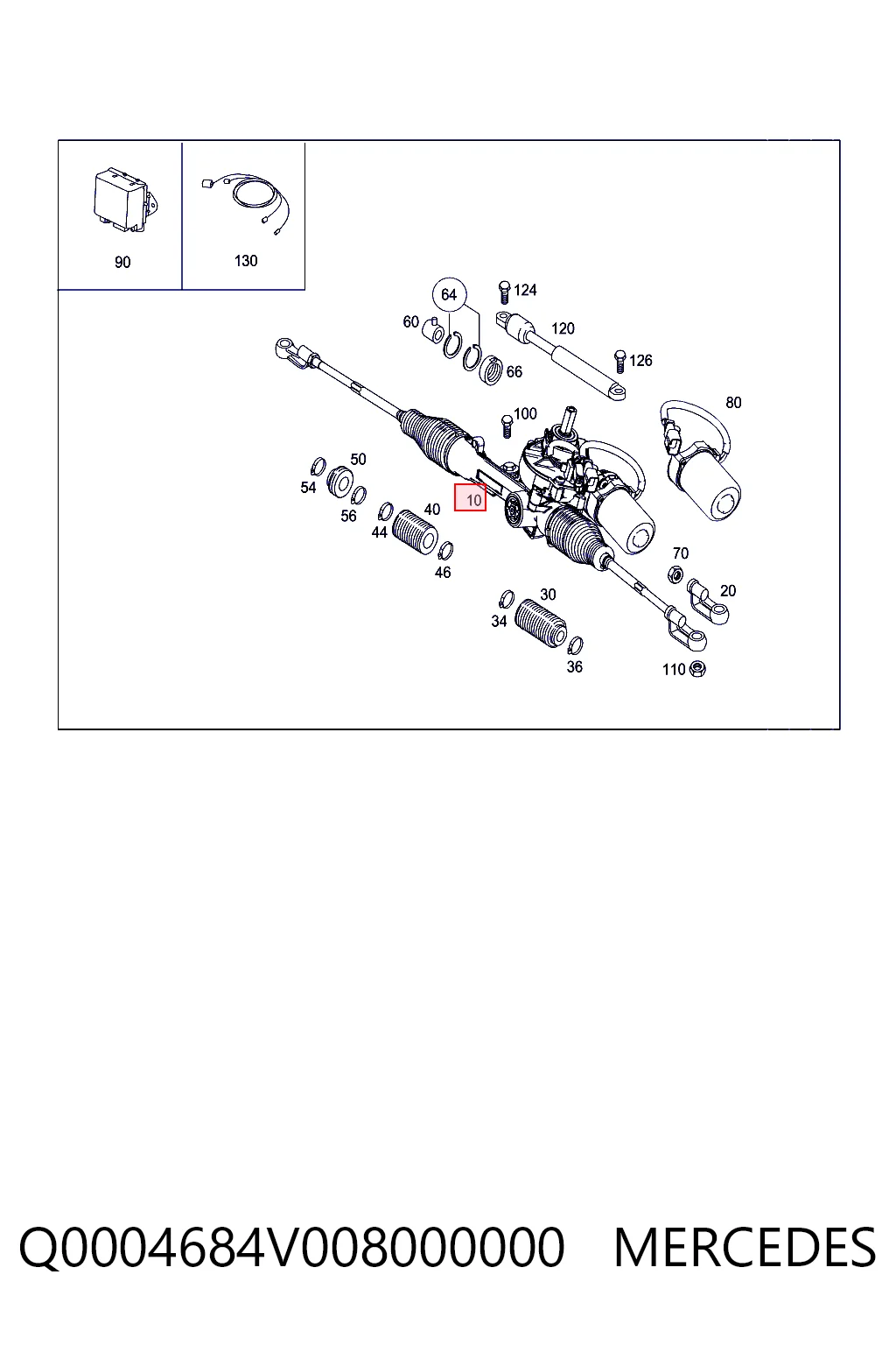 Listwa kierownicza (maglownica) do Smart FORTWO  450