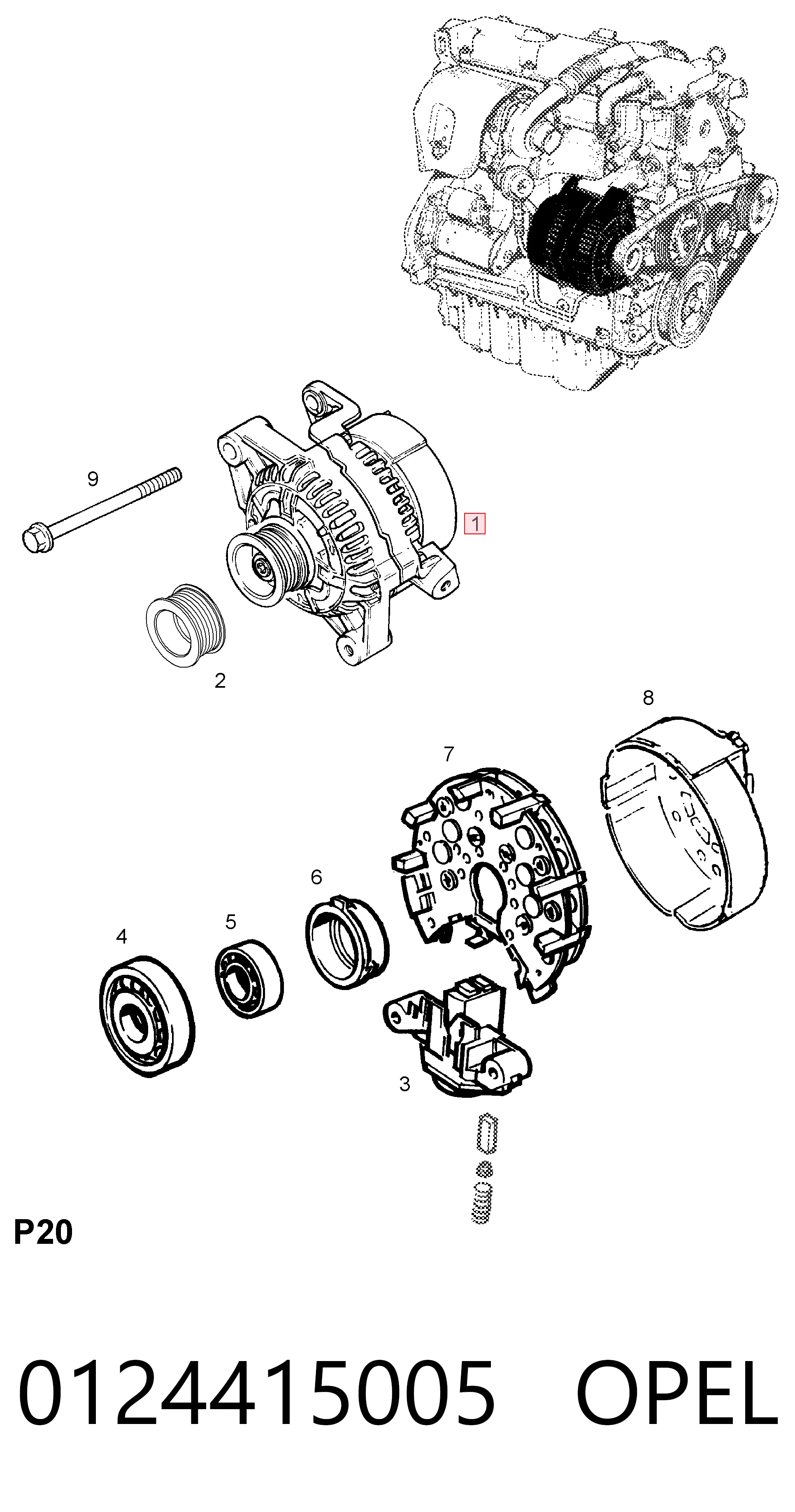 Alternator VAG 0124415005 cena, od 49,66 USD