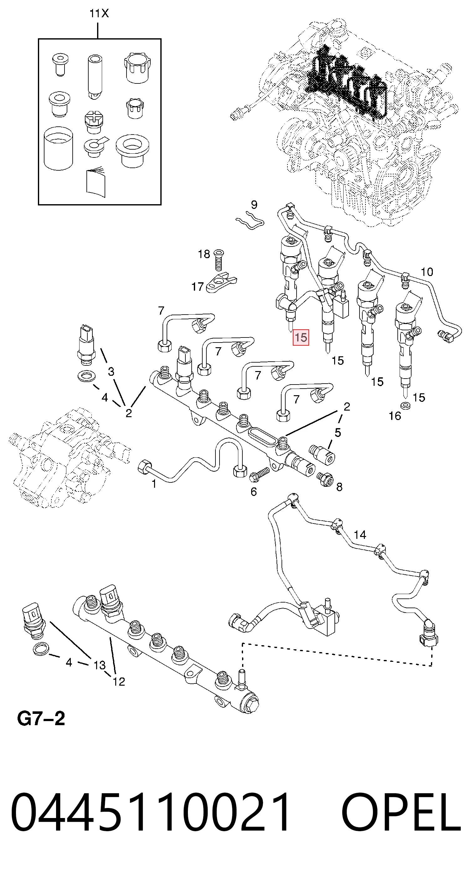 Wtryskiwacz paliwa do Renault Trafic II FL