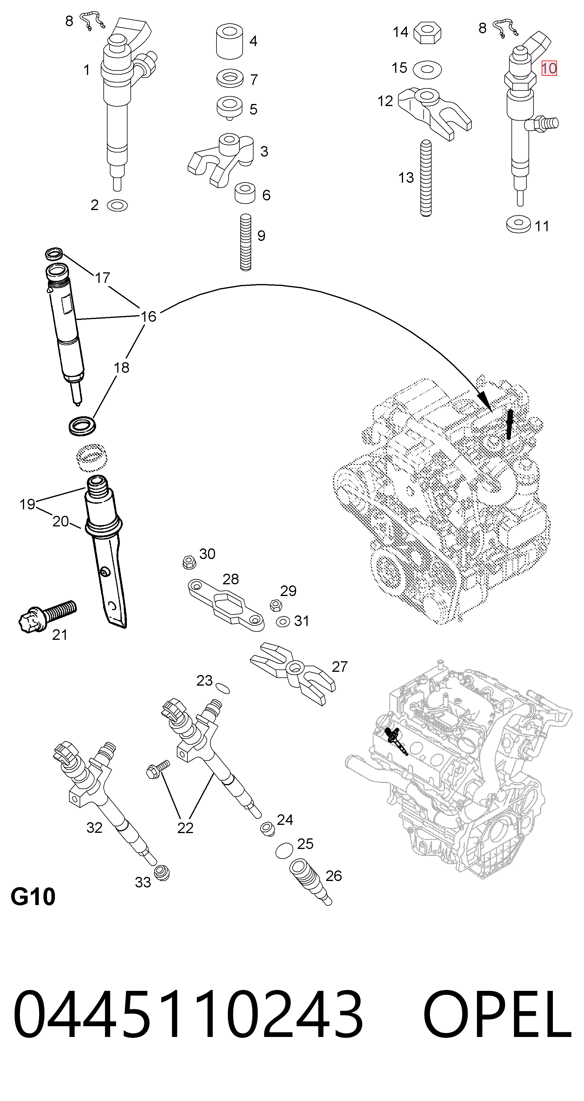 Wtryskiwacz paliwa Alfa Romeo 156 sedana (932) (1997 - 2005) cena, od 83,82 USD