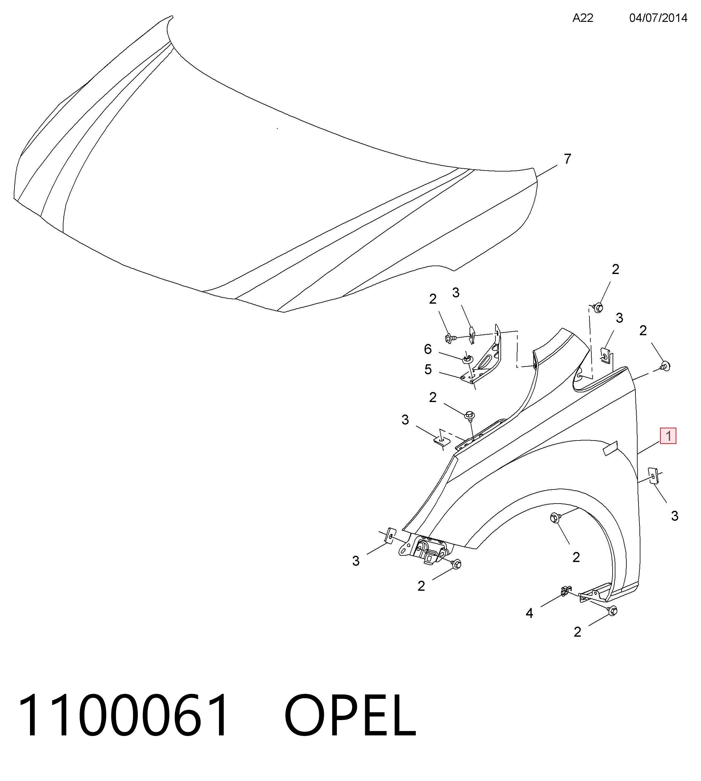 Błotnik przedni prawy Opel Corsa E hatchback (X15) (2014 - 2026) cena, od 111,33 USD