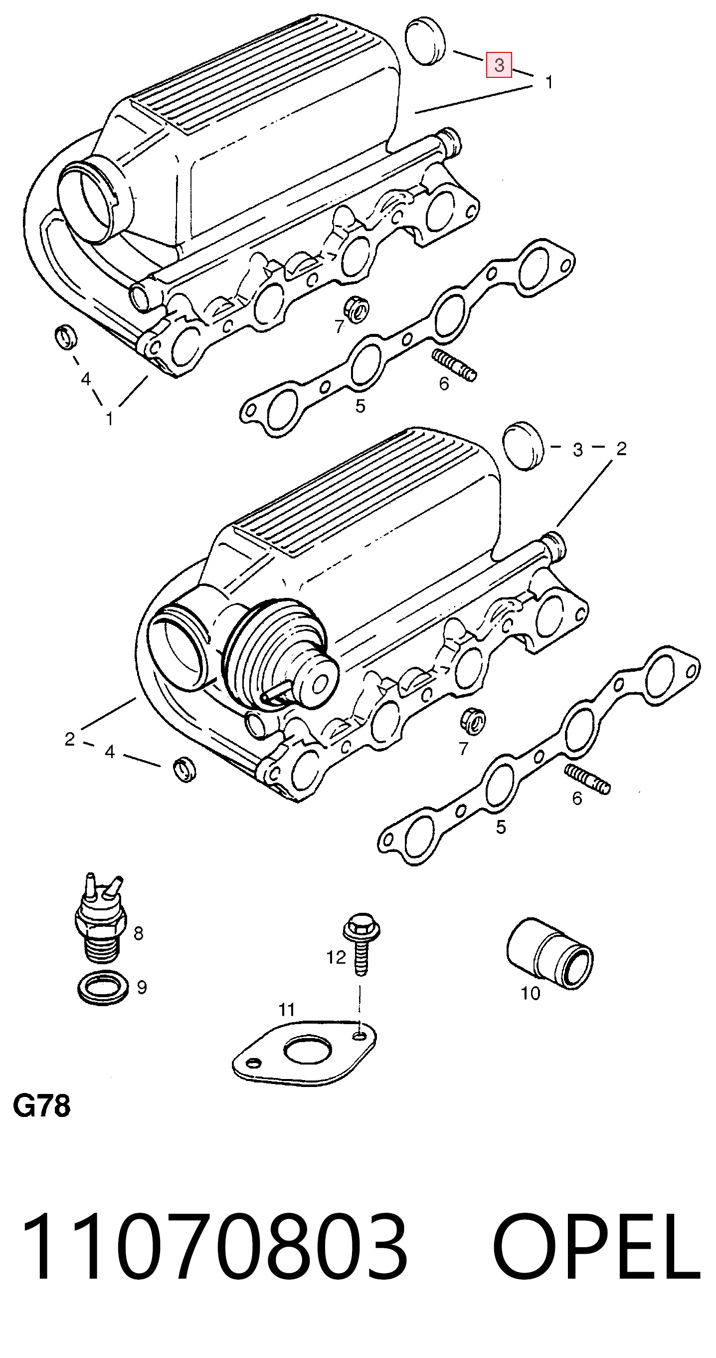 Zaślepka głowicy cylindrów/bloku cylindrów BMW 5 sedana (E34) (1987 - 1995) cena, od 1,78 USD