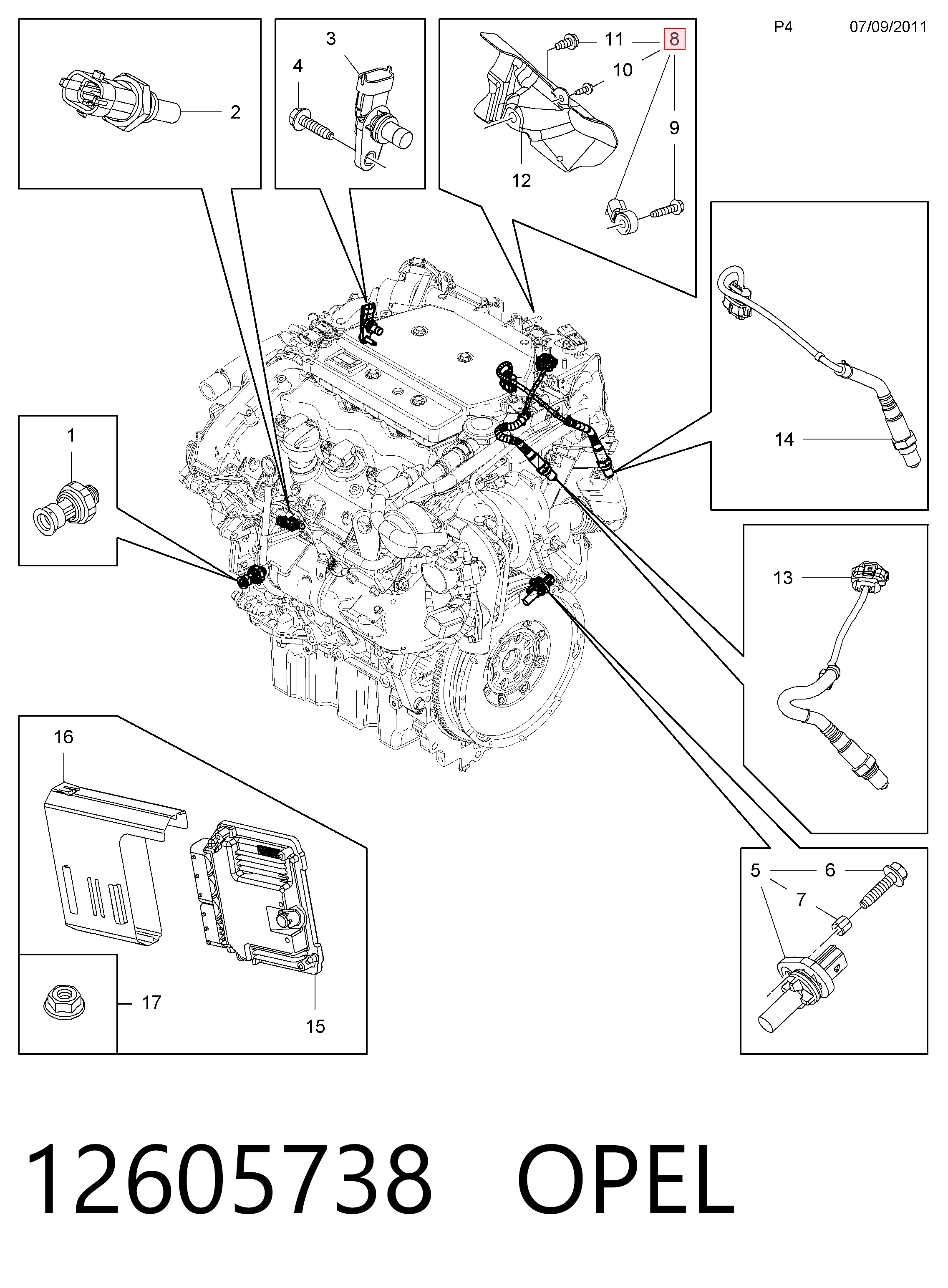 Kupić Czujnik stukowy (czujnik spalania stukowego) Chevrolet Captiva II C140 w dobrej cenie