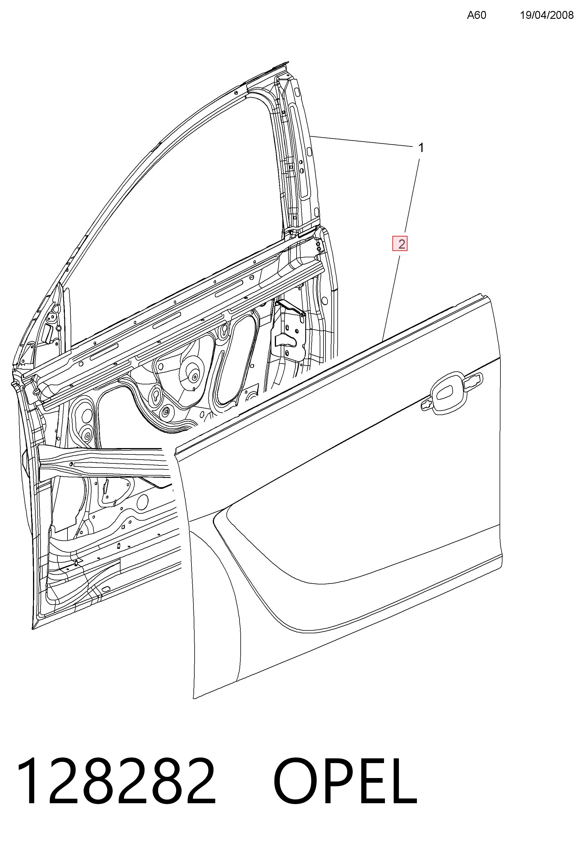 Drzwi przednie prawe Opel Insignia A sedana (G09) (2008 - 2017) cena, od 235,28 USD