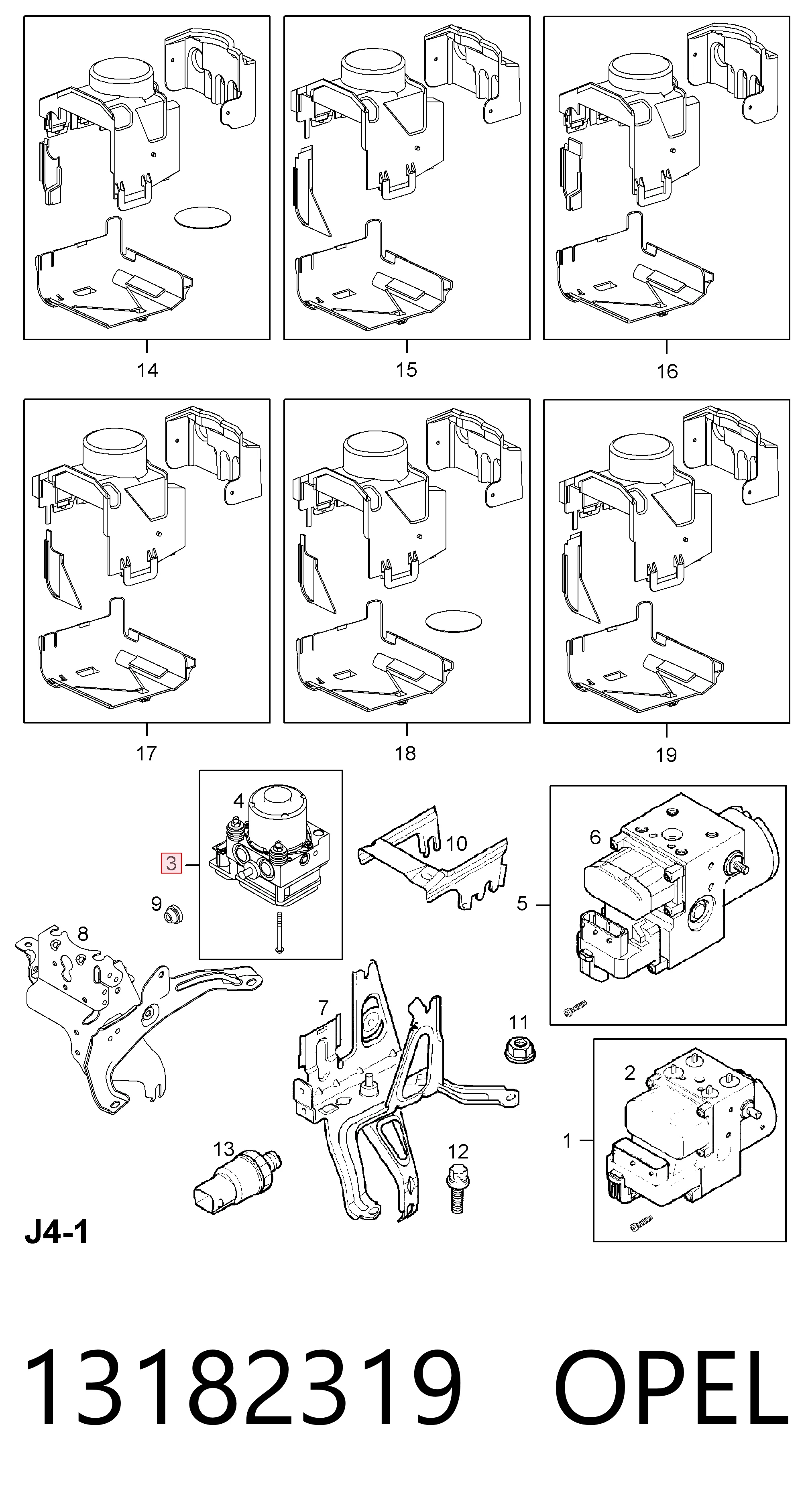 Sterownik ABS  hydrauliczny Opel Corsa C hatchback (F08, F68) (2000 - 2006) cena, od 41,06 USD