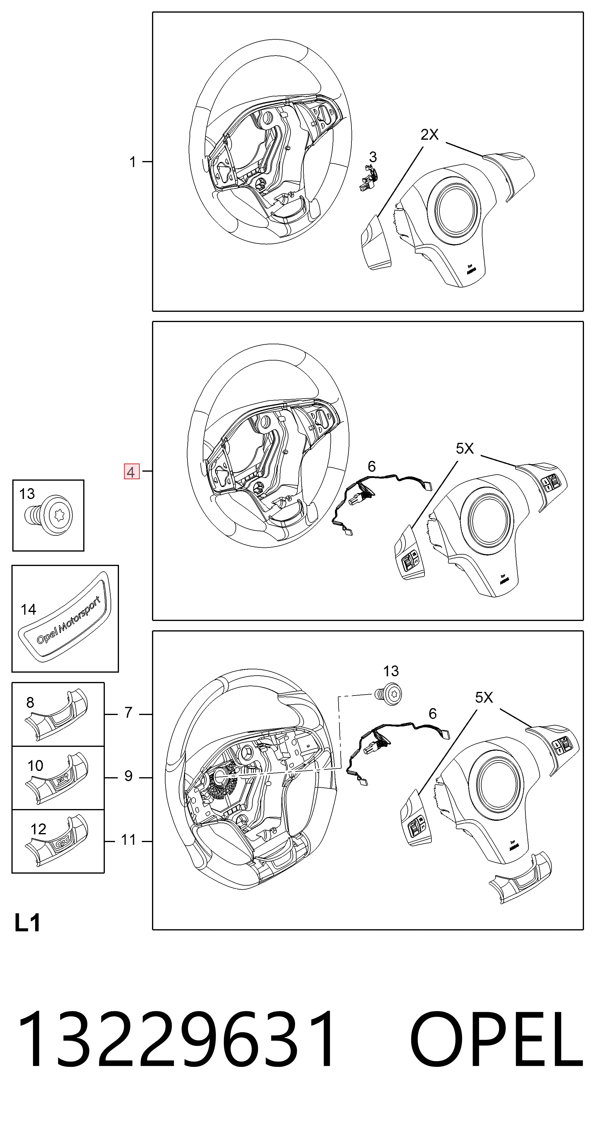 Kierownica do Opel Corsa D S07