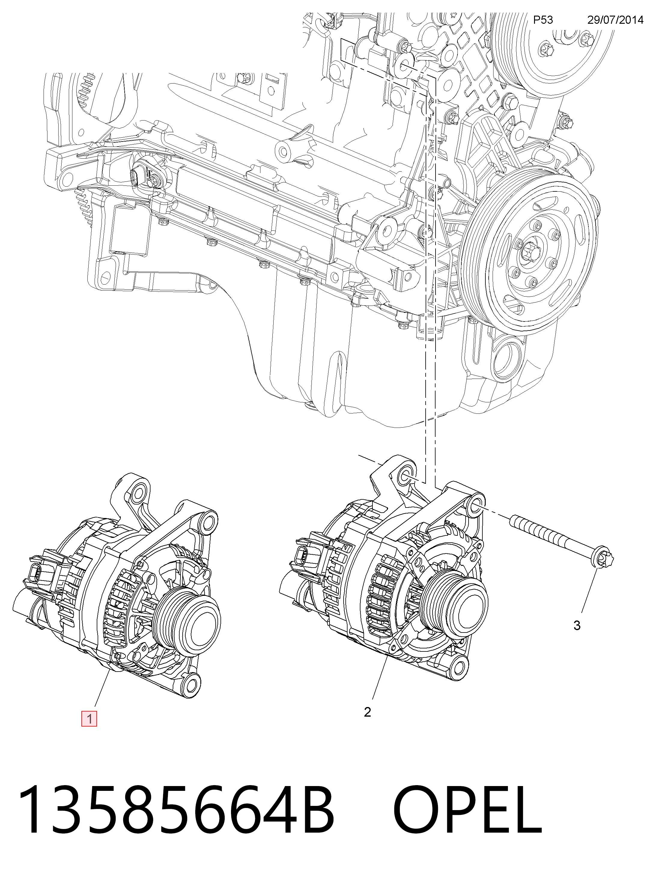  Alternator Opel Corsa 