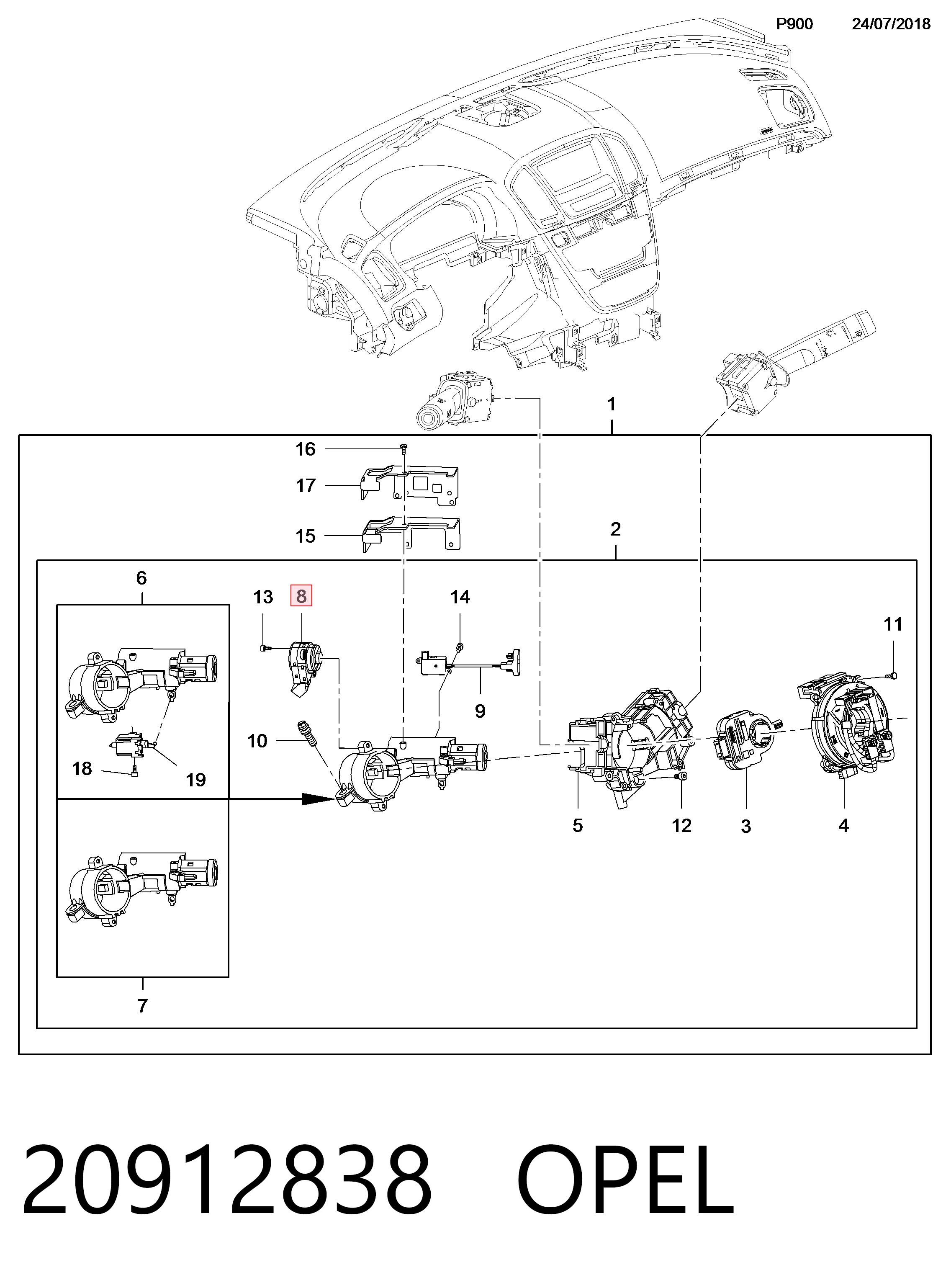  Kostka stacyjki zapłonowej Hyundai Veracruz 