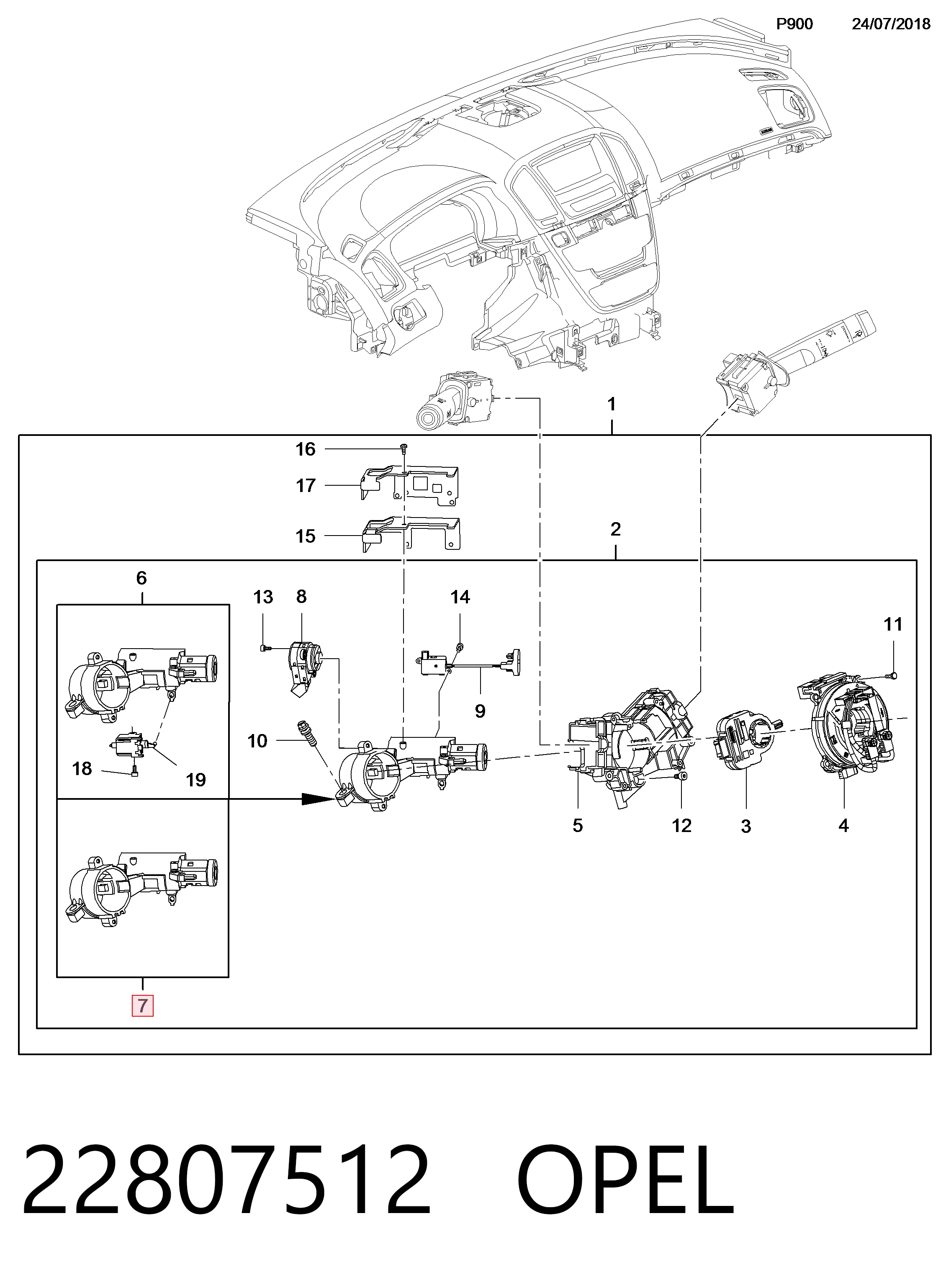 Do koszyka Stacyjka zapłonowa Opel Insignia A G09
