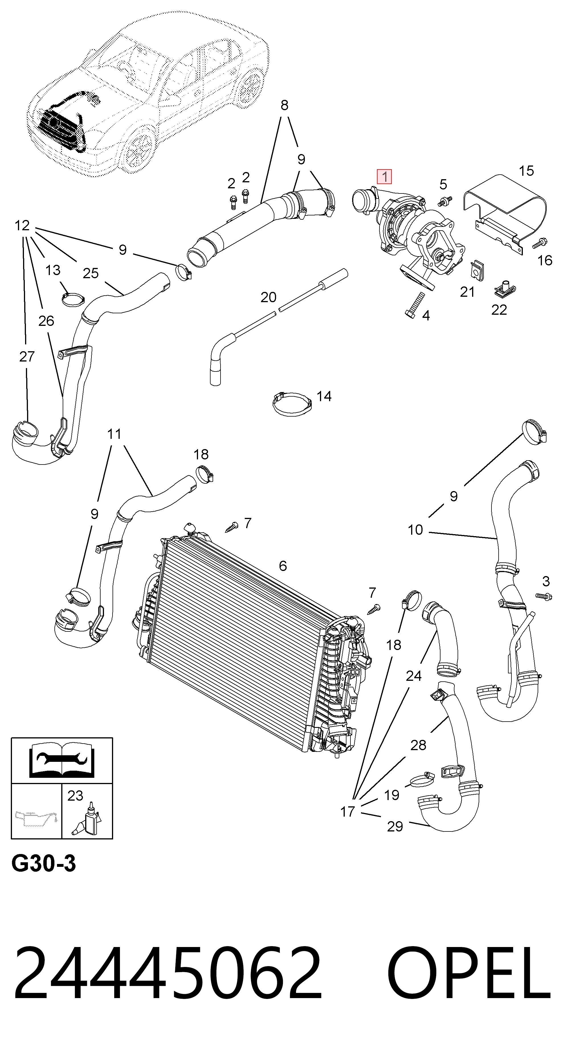24445062 Opel Turbina