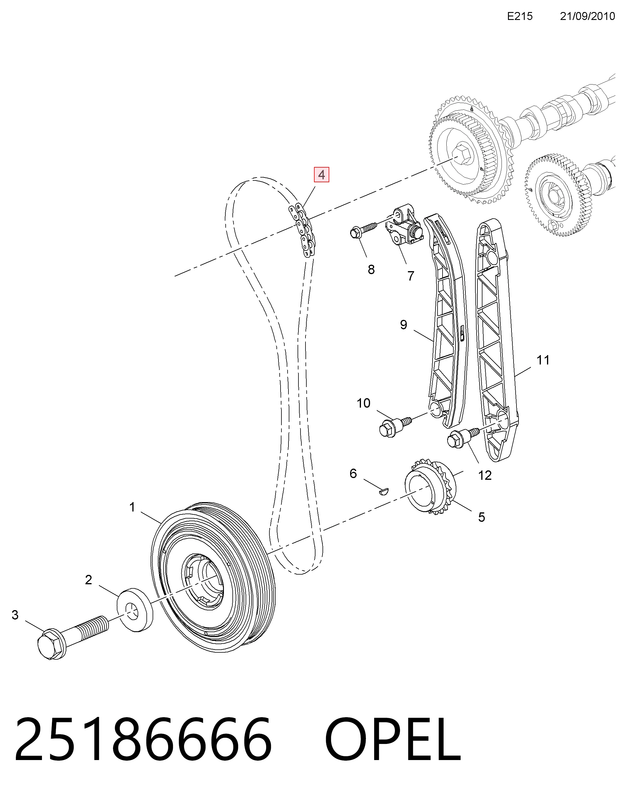 Kupić Łańcuch rozrządu Opel Antara L07 w dobrej cenie